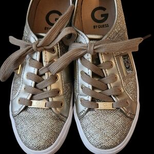 GUESS Women's Glittering Gold Sneakers● READ BELOW